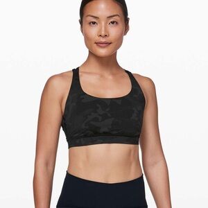 Lululemon Black Camo energy Bra